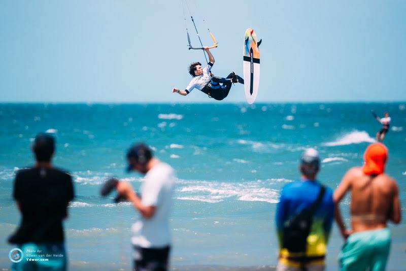 Reece and that front roll shovit - Final day - 2018 GKA Kite-Surf World Tour Prea, Round 6 photo copyright Ydwer van der Heide taken at  and featuring the Kiteboarding class