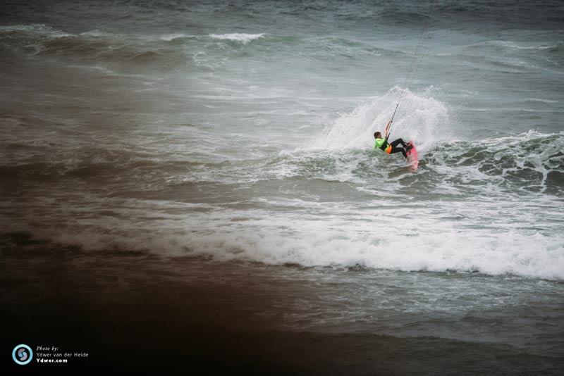 Carla carves - GKA Kite-Surf World Tour Torquay, Round 7, Day 3 photo copyright Ydwer van der Heide taken at  and featuring the Kiteboarding class