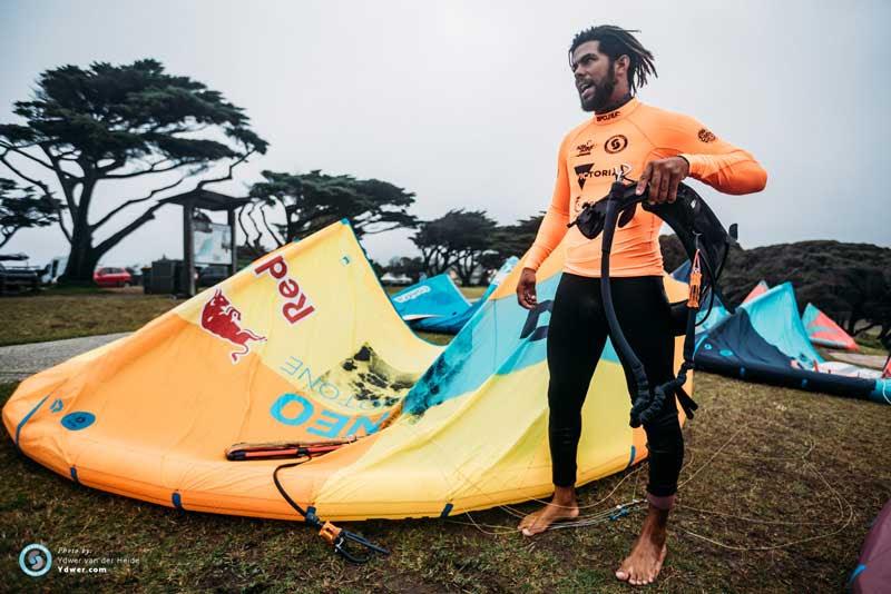 Tour leader Airton exits the KSWT Torquay - 2018 GKA Kite-Surf World Tour Torquay - Day 4 photo copyright Ydwer van der Heide taken at  and featuring the Kiteboarding class