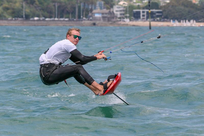 Day 3 - Oceanbridge NZL Sailing Regatta, February 2019 photo copyright Michael Brown, Yachting New Zealand taken at Royal Akarana Yacht Club and featuring the Kiteboarding class