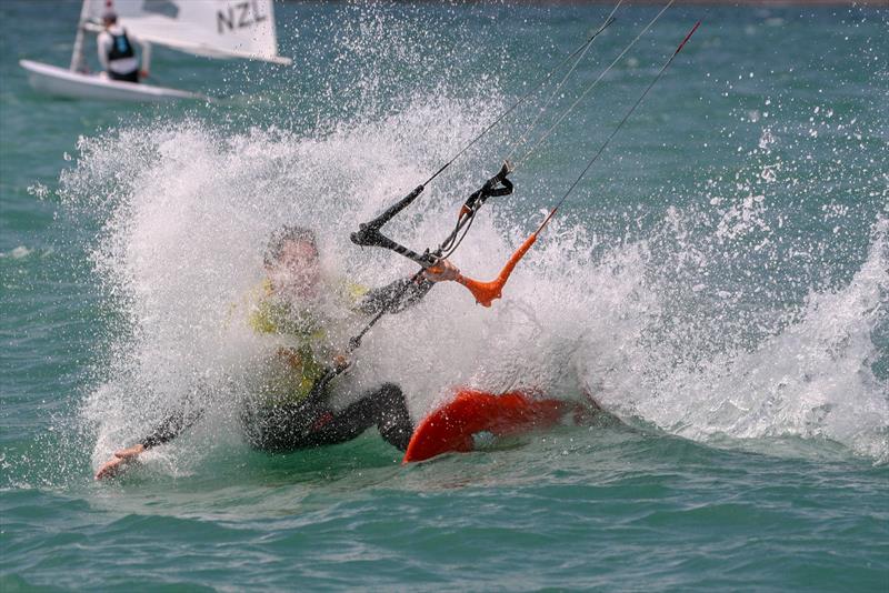 Day 3 - Oceanbridge NZL Sailing Regatta, February 2019 photo copyright Michael Brown, Yachting New Zealand taken at Royal Akarana Yacht Club and featuring the Kiteboarding class