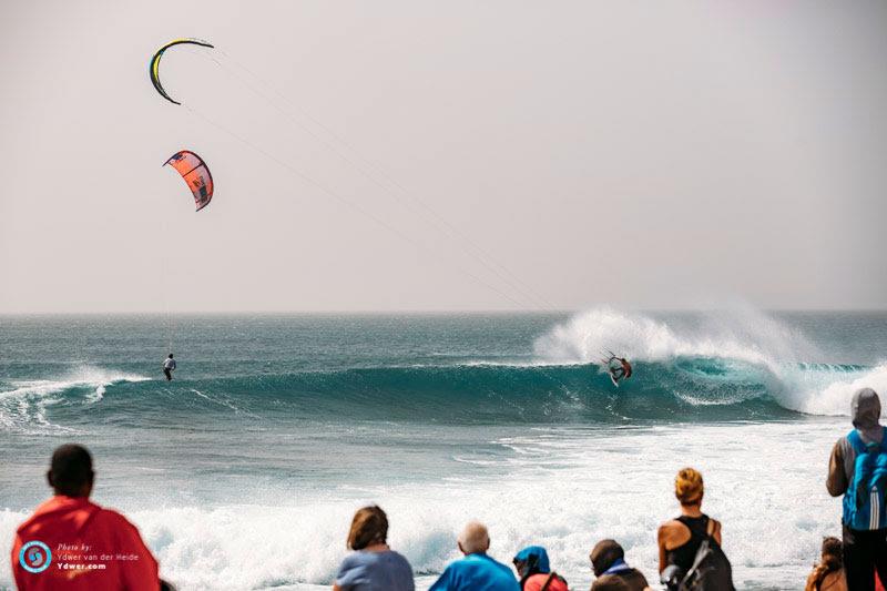 Reece Myerscough off the top - GKA Kite-Surf World Cup Cabo Verde, Day 3 - photo © Ydwer van der Heide