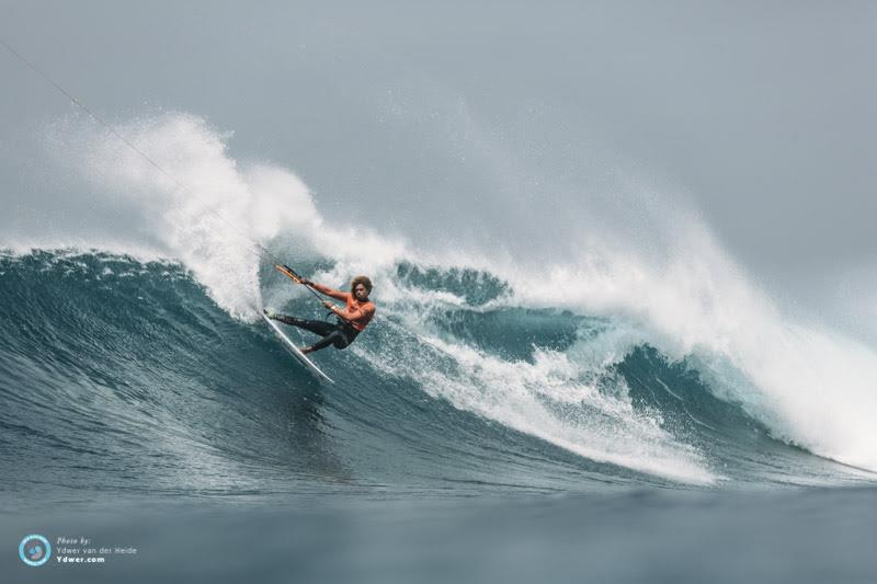 Not bad considering Matchu's riding switch! - GKA Kite-Surf World Cup Cabo Verde, Day 4 photo copyright Ydwer van der Heide taken at  and featuring the Kiteboarding class