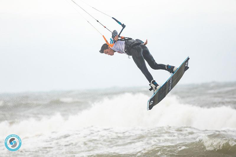 Valentin Rodriguez - one to watch from now on! - GKA Freestyle World Cup Leucate photo copyright Svetlana Romantsova taken at  and featuring the Kiteboarding class