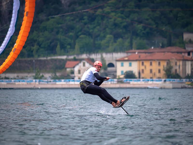 Connor Bainbridge in action at the Formula Kite World Championships 2019 photo copyright Oliver Hartas taken at  and featuring the Kiteboarding class