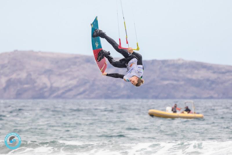 Late in the day - Liam delivers - GKA Freestyle World Cup Gran Canaria photo copyright Svetlana Romantsova taken at  and featuring the Kiteboarding class