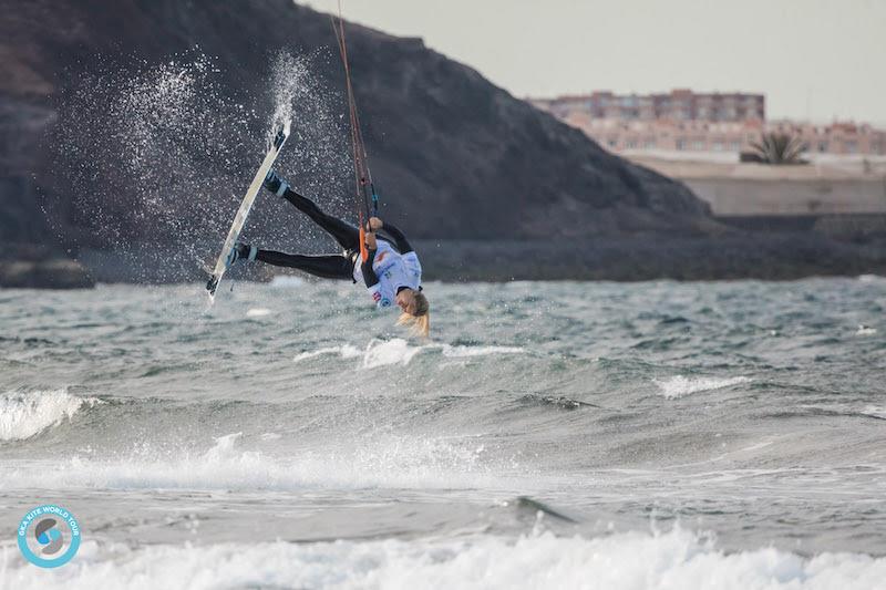 Hannah Whiteley showed her class, but it was too little too late - GKA Gran Canaria Freestyle World Cup 2019 photo copyright Svetlana Romantsova taken at  and featuring the Kiteboarding class