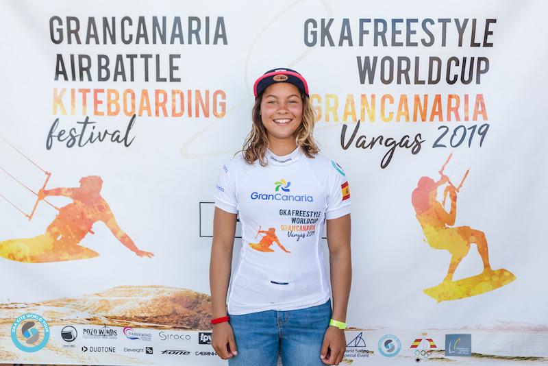 Mikaili Sol storms into first overall after her performance here in Gran Canaria - 2019 GKA Freestyle World Cup Gran Canaria photo copyright Svetlana Romantsova taken at  and featuring the Kiteboarding class