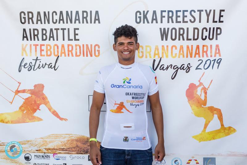 Carlos Mario retains the top spot after this event - 2019 GKA Freestyle World Cup Gran Canaria photo copyright Svetlana Romantsova taken at  and featuring the Kiteboarding class