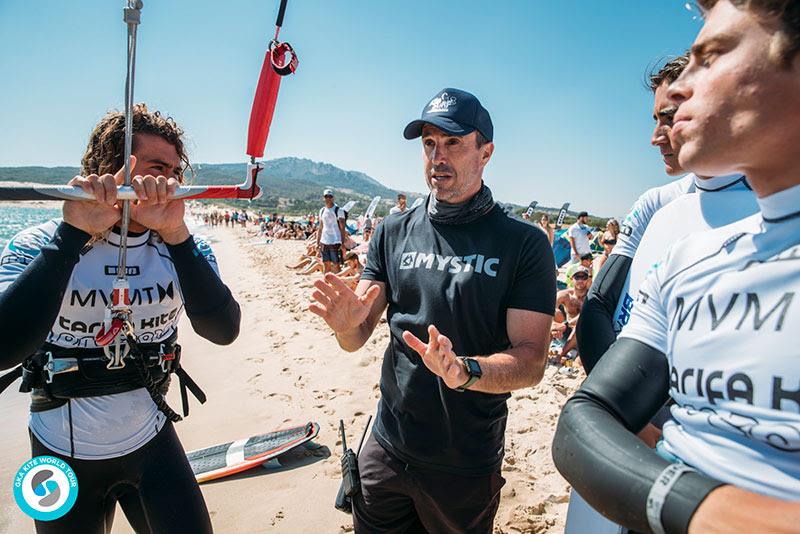 Cool as ice, Juan the man calls the shots - 2019 GKA Kite World Cup Tarifa photo copyright Ydwer van der Heide taken at  and featuring the Kiteboarding class