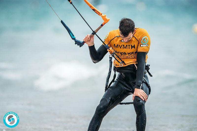 Feeling the squeeze - Stefan Spiessberger - GKA Kite World Cup Tarifa 2019 - photo © Ydwer van der Heide