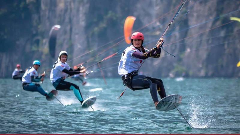Justina Kitchen has her eyes set on a Mixed Kiteboarding place at the Paris Olympic Sailing Regatta in Marseille photo copyright IKA / Oliver Hartas taken at  and featuring the Kiteboarding class