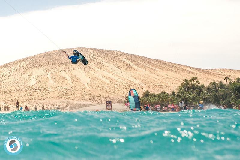 Mikaili Sol during today's warm-up session - GKA Kite World Tour - Freestyle World Fuerteventura 2019 - photo © Romantsovaphoto