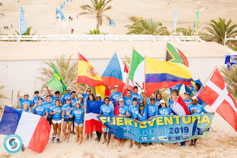 More flags than the United Nations! - GKA Kite World Tour - Freestyle World Fuerteventura 2019 photo copyright Romantsovaphoto taken at  and featuring the Kiteboarding class
