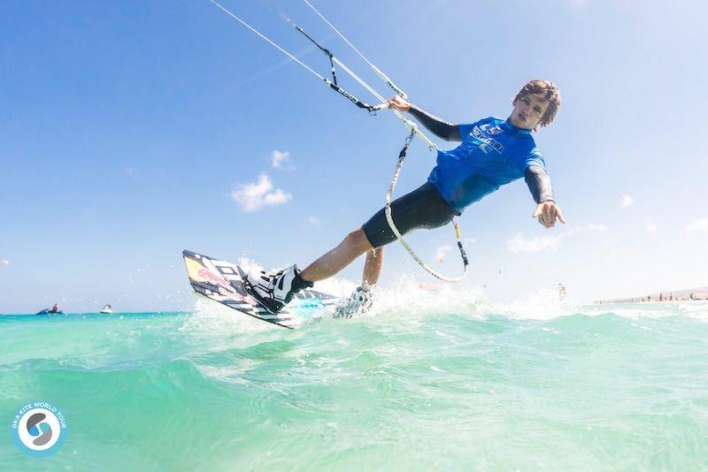 Louka Pitot heading out from Playa de Sotavento - GKA Freestyle World Cup Fuerteventura 2019 - photo © Svetlana Romantsova 