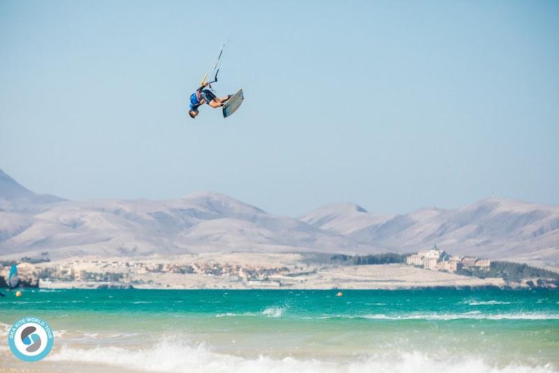 Right now, Maxime is the man to watch at this event - GKA Freestyle World Cup Fuerteventura 2019 photo copyright Svetlana Romantsov taken at  and featuring the Kiteboarding class