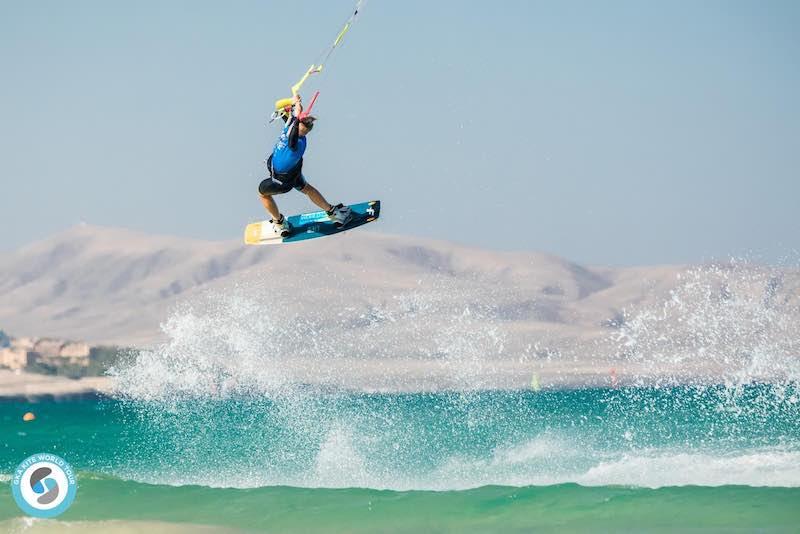 Liam unleashed - GKA Freestyle World Cup Fuerteventura 2019 photo copyright Svetlana Romantsov taken at  and featuring the Kiteboarding class