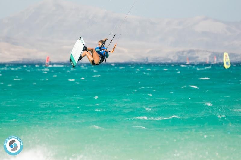 Mikaili was almost on full form in the semi-finals, but it wasn't going to last - GKA Freestyle World Cup Fuerteventura 2019 photo copyright Svetlana Romantsova taken at  and featuring the Kiteboarding class