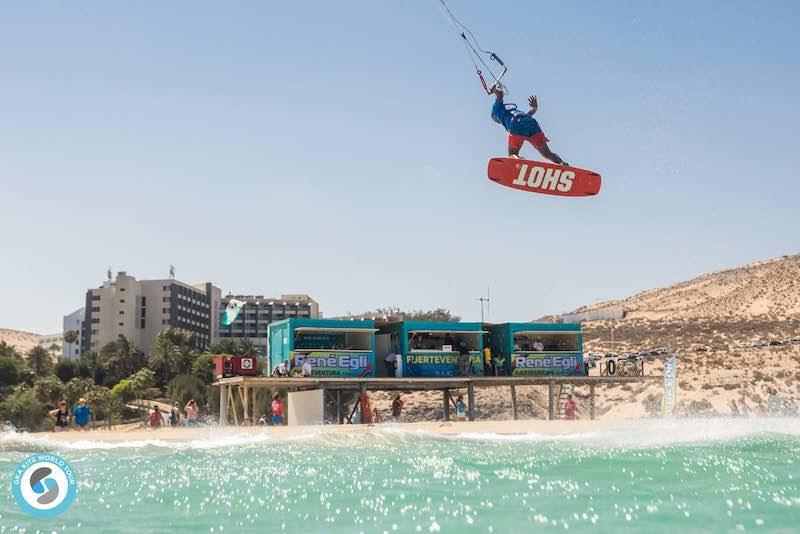 Carlos climbed back from the brink in the semi-finals photo copyright Svetlana Romantsova taken at  and featuring the Kiteboarding class