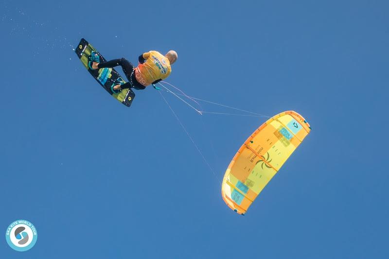 Lewis on the loose - 2019 GKA Freestyle World Cup Fuerteventura photo copyright Svetlana Romantsova taken at  and featuring the Kiteboarding class