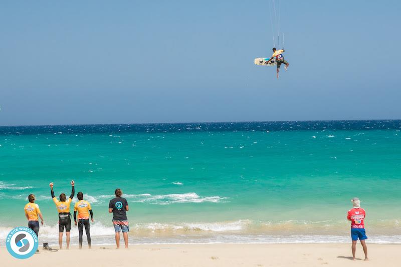 Joselito sends one for the team! photo copyright Svetlana Romantsova taken at  and featuring the Kiteboarding class