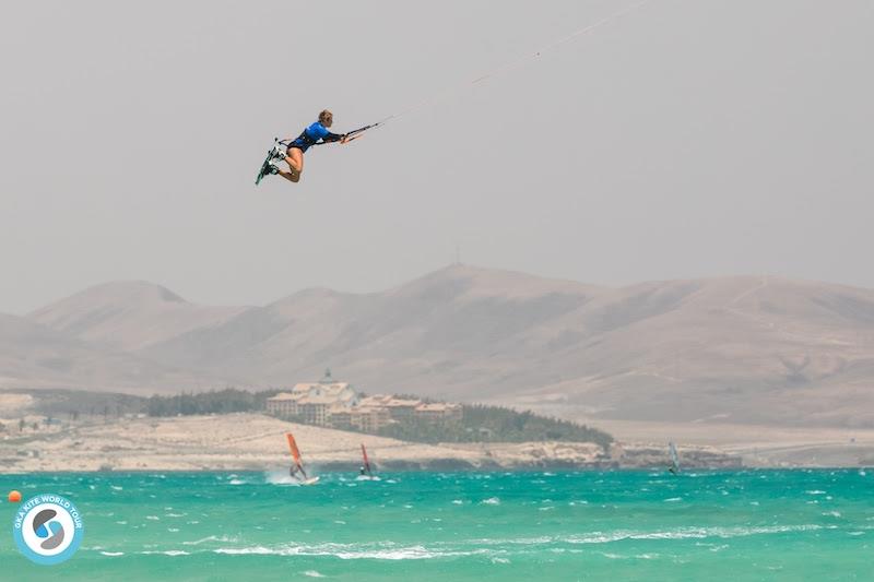 Pippa pulls the trigger - GKA Freestyle World Cup Fuerteventura 2019 photo copyright Svetlana Romantsova taken at  and featuring the Kiteboarding class