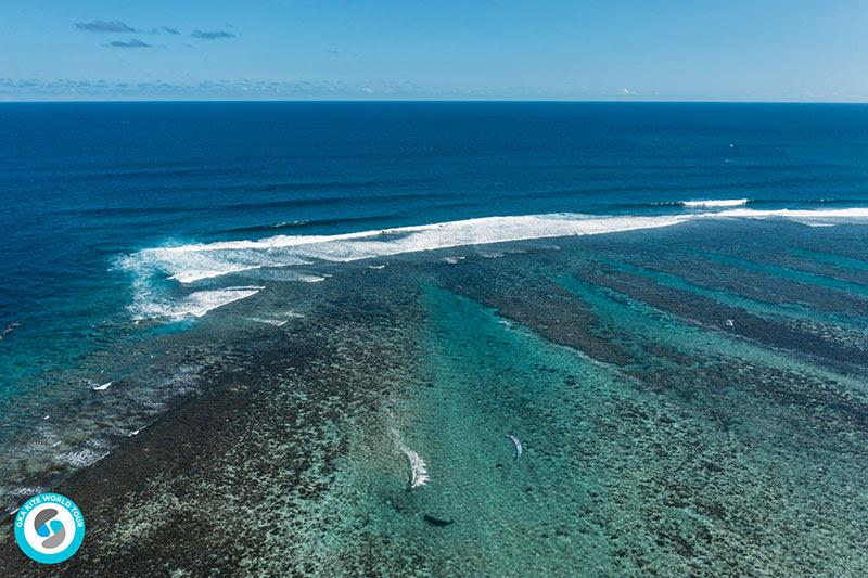 Heritage Bel Ombre reef looking splendid - 2019 GKA Kite World Cup Mauritius, Day 2 photo copyright Ydwer van der Heide taken at  and featuring the Kiteboarding class