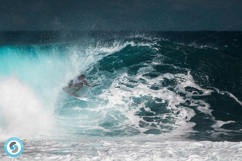 Cave man Carew - 2019 GKA Kite World Cup Mauritius, day 6 photo copyright Svetlana Romantsova taken at  and featuring the Kiteboarding class