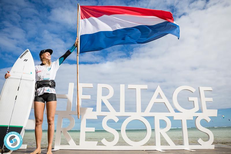 Jalou Langeree, leading lady - 2019 GKA Kite World Cup Mauritius, day 7 - photo © Svetlana Romantsova