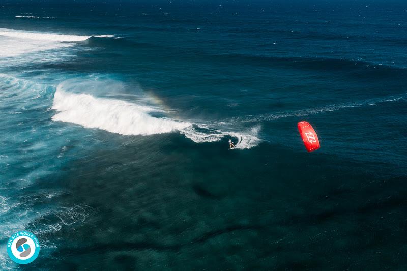 Jalou was ready for Ninja's attack - 2019 GKA Kite World Cup Mauritius, final day photo copyright Ydwer van der Heide taken at  and featuring the Kiteboarding class