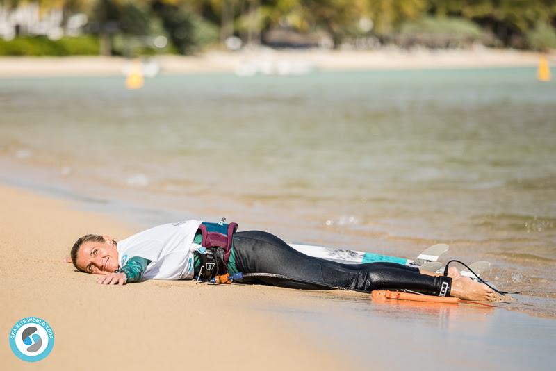 Not quite top today, but your island loves you, Ninja - 2019 GKA Kite World Cup Mauritius, final day photo copyright Svetlana Romantsova taken at  and featuring the Kiteboarding class