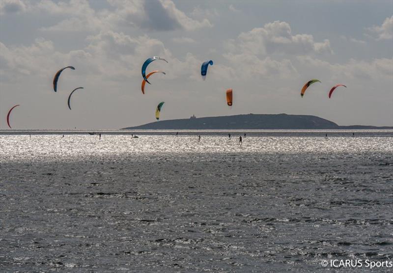 Day 1 - 2019 IKA Formula Kite Europeans, Torregrande photo copyright Icarus Sports taken at  and featuring the Kiteboarding class