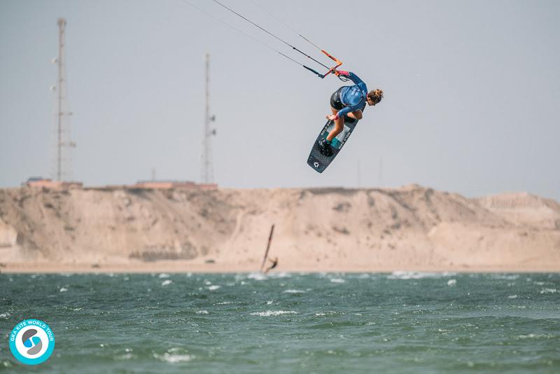 Mikaili on the mission - GKA Kite World Cup Dakhla, Day 3 photo copyright Ydwer van der Heide taken at  and featuring the Kiteboarding class