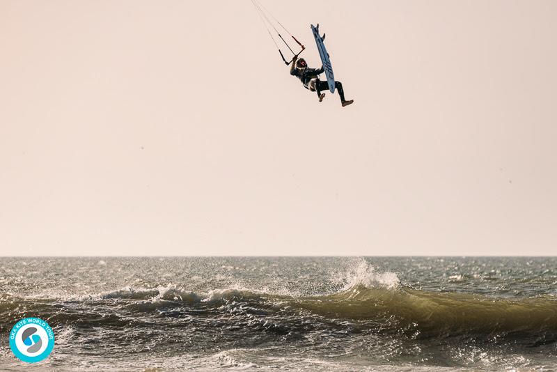 Airton's back roll tic tac - a huge back pocket manoeuvre that he has on lockdown - GKA Kite World Cup Dakhla, Day 10 photo copyright Ydwer van der Heide taken at  and featuring the Kiteboarding class