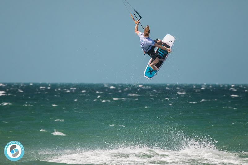 James' toe-side talent took him to the final - 2019 GKA Kite-Surf World Cup Prea day 1 photo copyright Svetlana Romantsova taken at  and featuring the Kiteboarding class