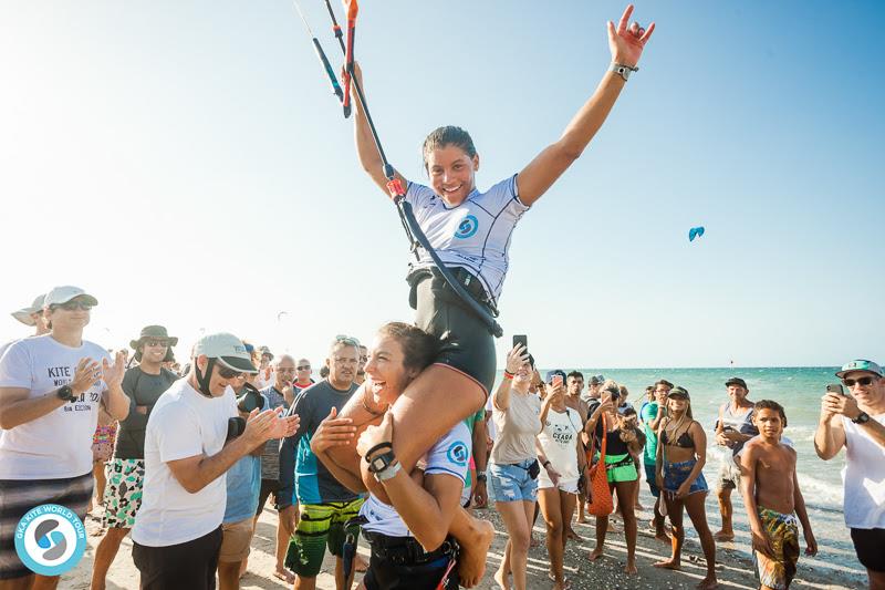 Mikaili riding high again! - GKA Kite-Surf World Cup 2019 photo copyright Svetlana Romantsov taken at  and featuring the Kiteboarding class