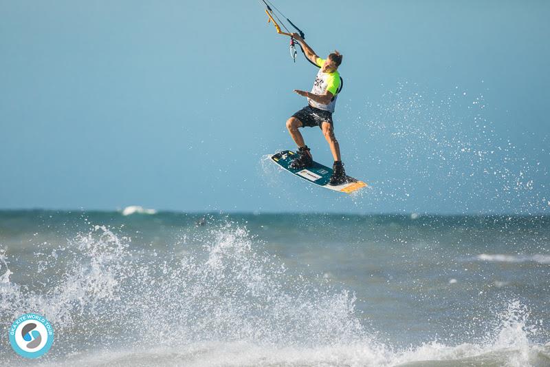 Liam Whaley could have a big say in where the championship goes if he wins in Cumbuco! - 2019 GKA Freestyle World Cup Cumbuco, day 1 photo copyright Svetlana Romantsova taken at  and featuring the Kiteboarding class
