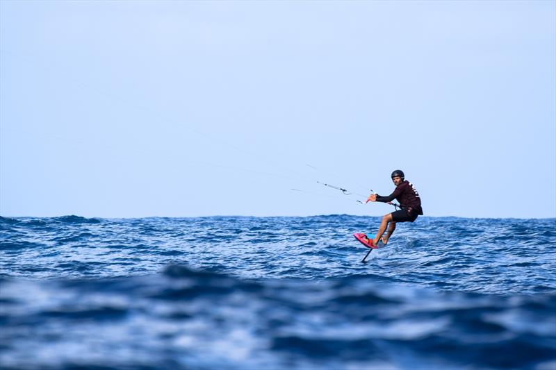 Caribbean Foiling Championships: Kitefoil Pro start during Race Day 1 photo copyright Caribbean Foiling Championships taken at  and featuring the Kiteboarding class