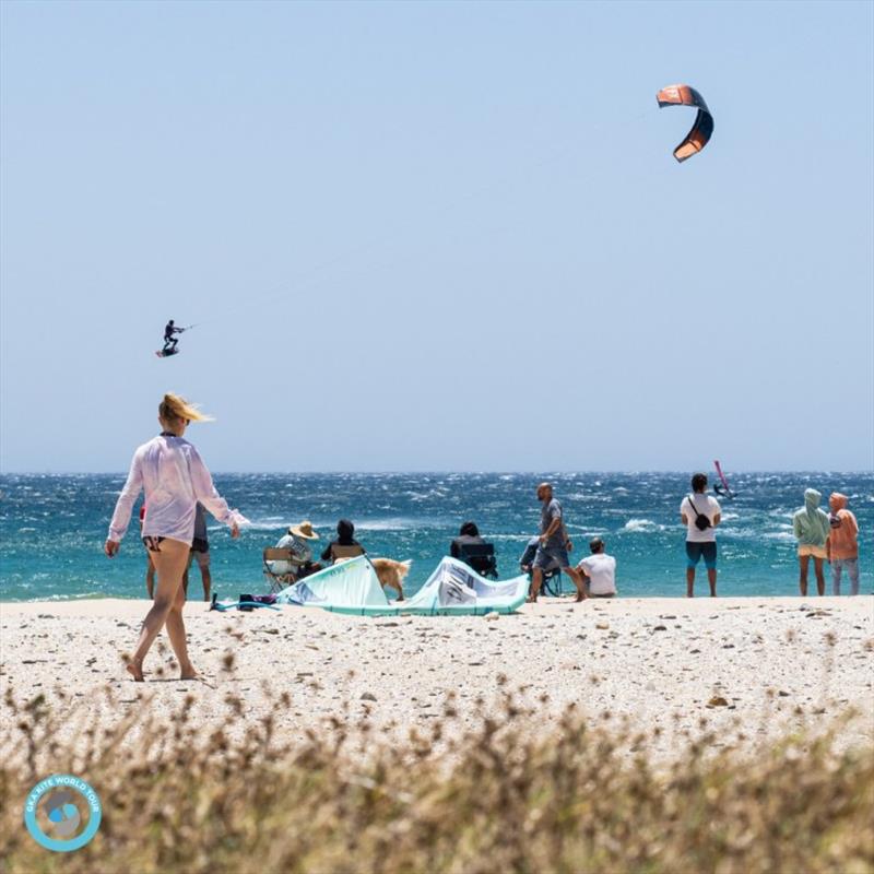 Adeuri Corniel - GKA Freestyle World Cup Tarifa 2021, Day 3 photo copyright Samuel Cardenas taken at  and featuring the Kiteboarding class