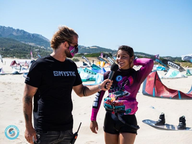 Mikaili Sol - GKA Freestyle World Cup Tarifa 2021, Day 3 photo copyright Samuel Cardenas taken at  and featuring the Kiteboarding class
