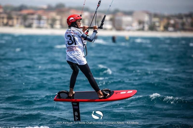 Karolina Jankowska (POL) - 2021 Formula Kite U19 and A's Youth Foil Worlds in Gizzeria - Day 1 photo copyright IKA / Giovanni Mitolo taken at  and featuring the Kiteboarding class
