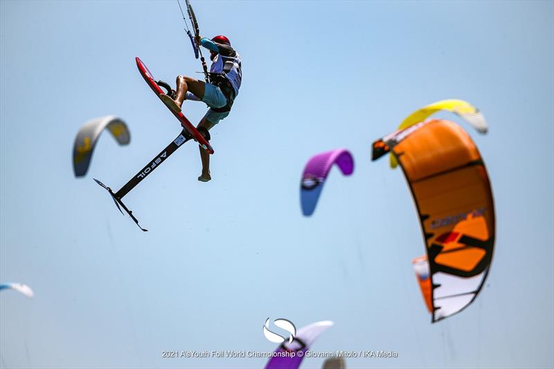 2021 Formula Kite U19 and A's Youth Foil Worlds in Gizzeria - Day 3 photo copyright IKA / Giovanni Mitolo taken at  and featuring the Kiteboarding class