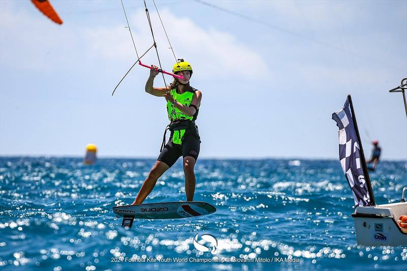 Julia Damasiewicz (POL) - 2021 Formula Kite U19 and A's Youth Foil Worlds in Gizzeria - Day 4 photo copyright IKA / Giovanni Mitolo taken at  and featuring the Kiteboarding class