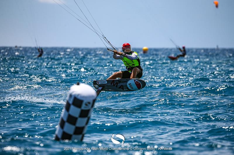 Maximilian Maeder (SGP) - 2021 Formula Kite U19 and A's Youth Foil Worlds in Gizzeria - Day 4 photo copyright IKA / Giovanni Mitolo taken at  and featuring the Kiteboarding class