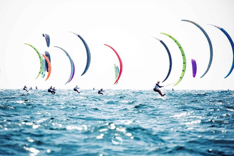 Formula Kite & A's Youth Foil European Championships - Day 1 photo copyright IKA / Alex Schwarz taken at  and featuring the Kiteboarding class