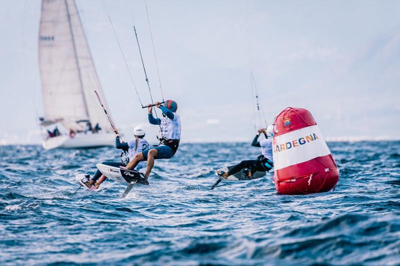 Alex Mazella in action at the 2019 Sardinia Grand Slam  photo copyright Alex Schwarz / IKA Media taken at  and featuring the Kiteboarding class