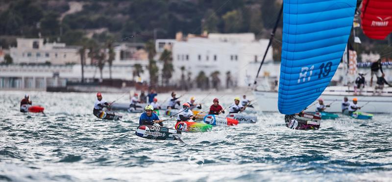 Cagliari's Golfo degli Angeli hosted the second day of competitions at Sardinia Grand Slam photo copyright IKA Media / Robert Hajduk taken at  and featuring the Kiteboarding class