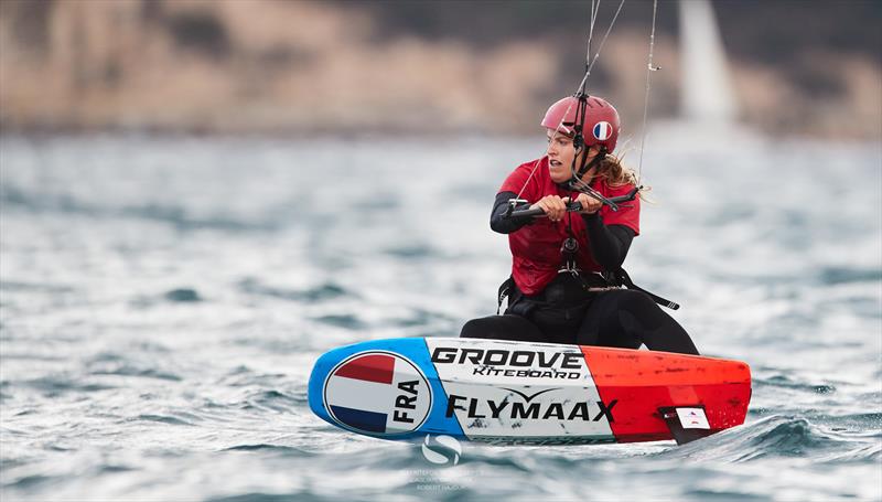 Lauriane Nolot (FRA) - Sardinia Grand Slam IKA KiteFoil World Series Cagliari - Day 2 photo copyright IKA Media / Robert Hajduk taken at  and featuring the Kiteboarding class