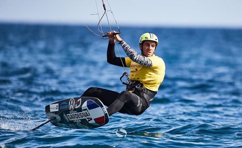 Axel Mazella consolidated his lead at Sardinia Grand Slam photo copyright IKA Media / Robert Hajduk taken at  and featuring the Kiteboarding class