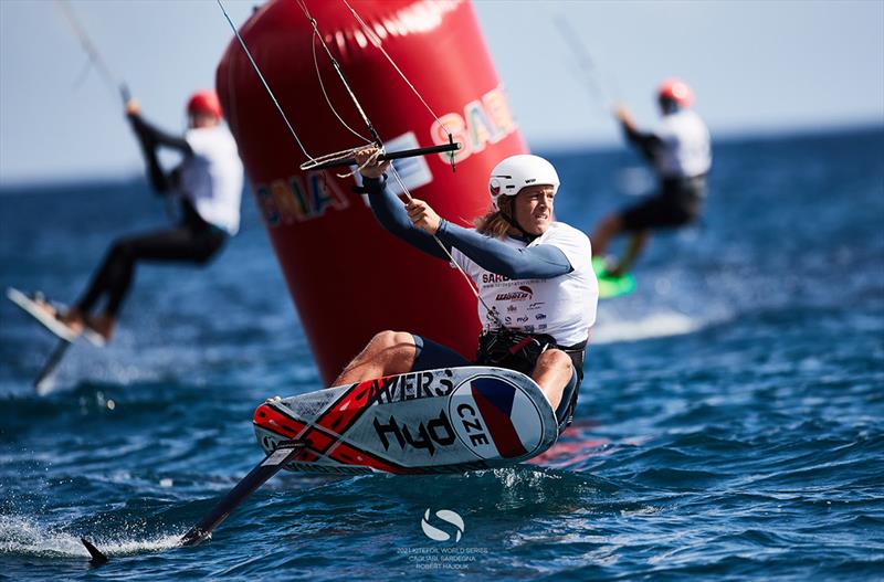 Vojtech Koska (CZE) - Sardinia Grand Slam IKA KiteFoil World Series photo copyright IKA Media / Robert Hajduk taken at  and featuring the Kiteboarding class